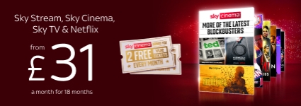 Enjoy great savings on Sky Stream and Cinema offer