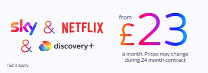 Enjoy great savings on Sky Stream and Netflix offer